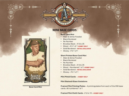 2024 Topps Allen & Ginter Baseball Hobby Pack (8 Cards)