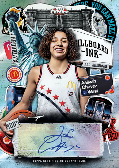 2025 Topps Chrome McDonalds All American Basketball Mega Box (5 Packs)