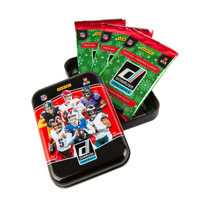 2025 Panini Donruss Football Holiday Tin (3 Packs)