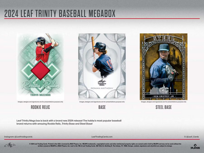 2024 Leaf Trinity Baseball Mega Box (10 Cards)