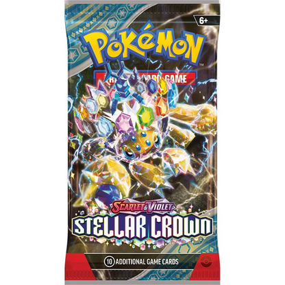 Pokemon Scarlet & Violet: Steller Crown Booster Pack (10 Cards)