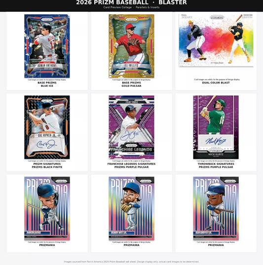 2026 Panini Prizm Baseball Blaster Box (6 Packs)