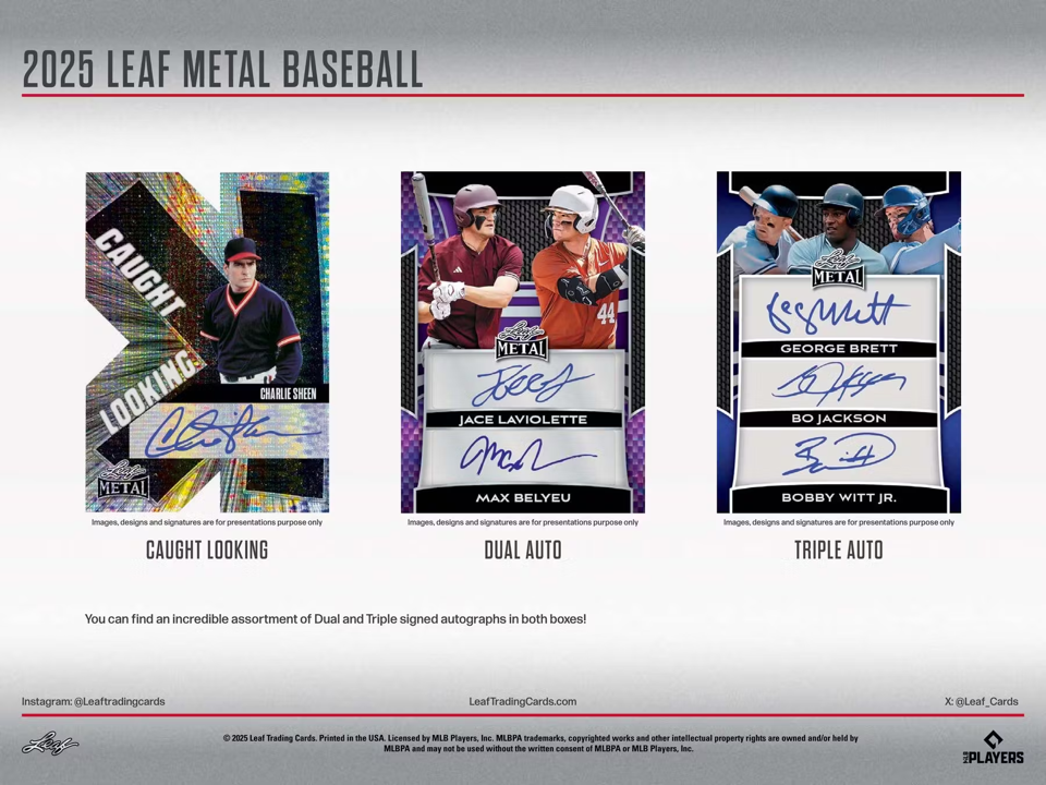 2025 Leaf Metal Baseball Hobby Box (7 Cards)