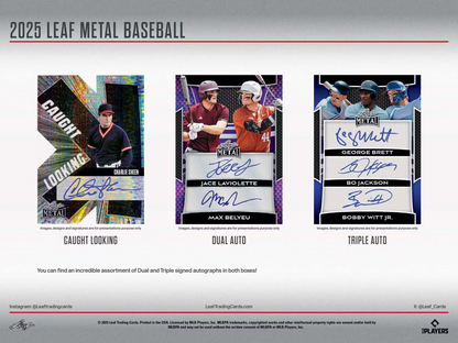 2025 Leaf Metal Baseball Hobby Box (7 Cards)
