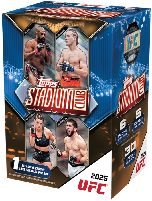 2025 Topps Stadium Club UFC Value Box (6 Packs)