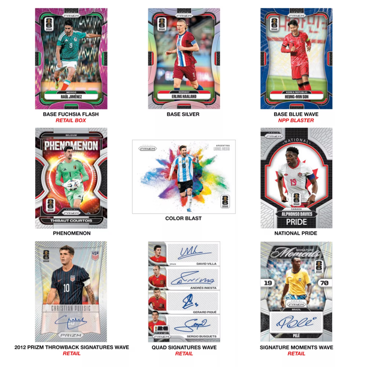 2026 Panini Prizm World Cup Soccer Blaster Pack (4 Cards)