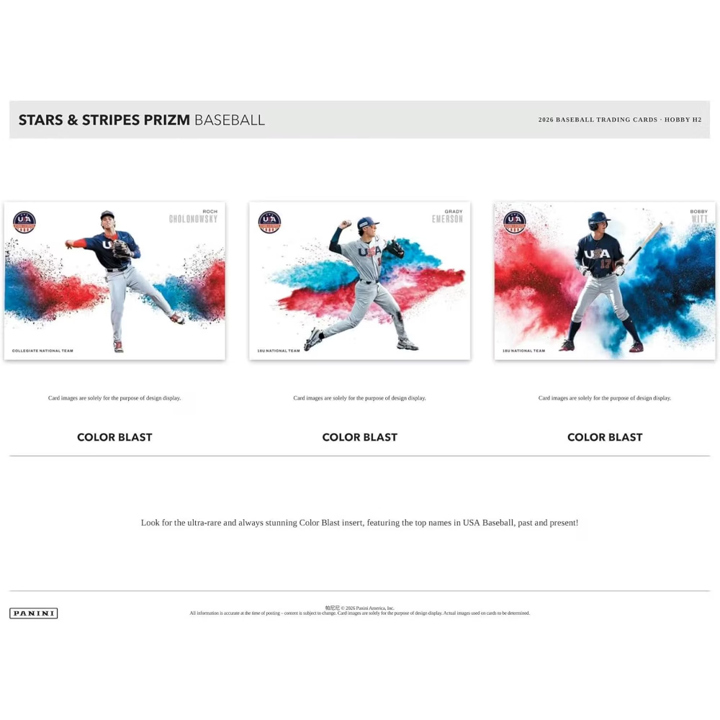 2026 Panini Prizm Stars & Stripes Baseball Hobby Pack (12 Cards)