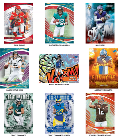 2025 Panini Absolute Football Value Pack (20 Cards)