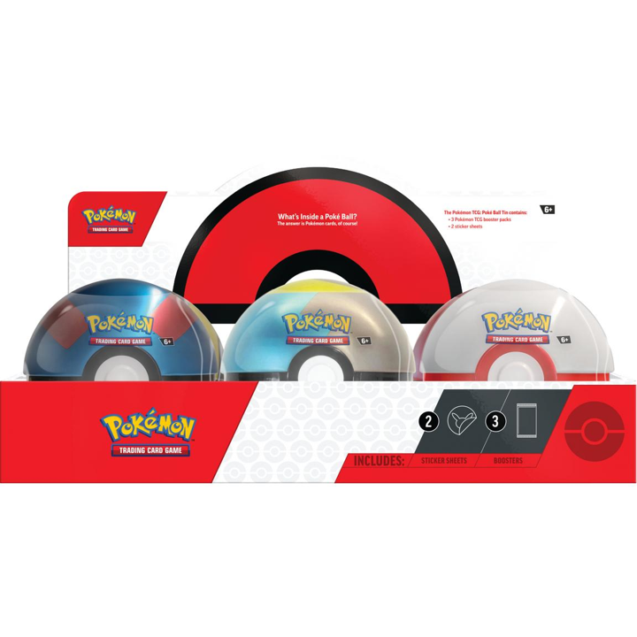 Pokemon TCG Poke Ball Tin 2024 (3 Packs)