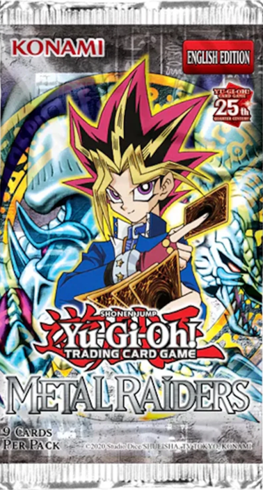 Yu-Gi-Oh! METAL RAIDERS English Booster Pack (9 Cards)