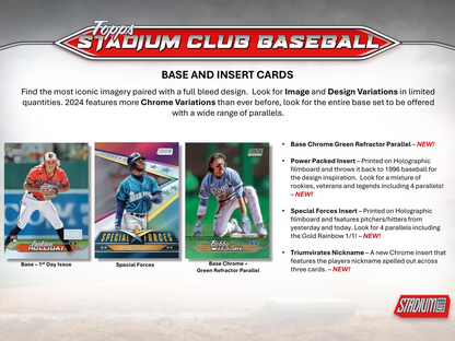 2024 Topps Stadium Club Baseball Hobby Compact Box (8 Packs)