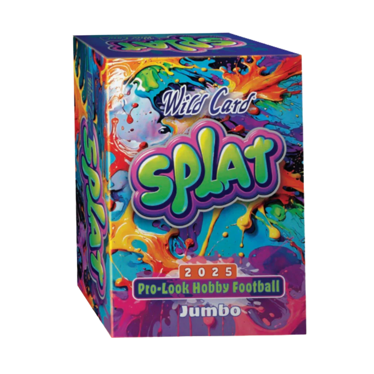2025 Wild Card Splat Football Hobby Jumbo Box (5 Encased Cards)