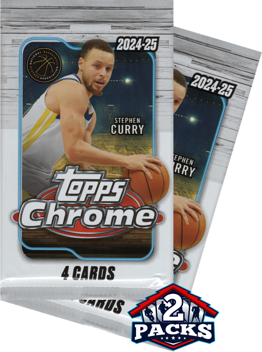 2024-25 Topps Chrome Basketball Retail 2pk (6 Cards each)