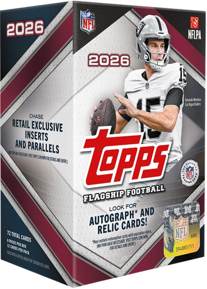 2026 Topps Flagship Football Value Box (6 Packs)