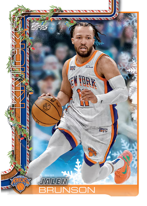 2025-26 Topps Holiday Basketball Mega Box (10 Packs)