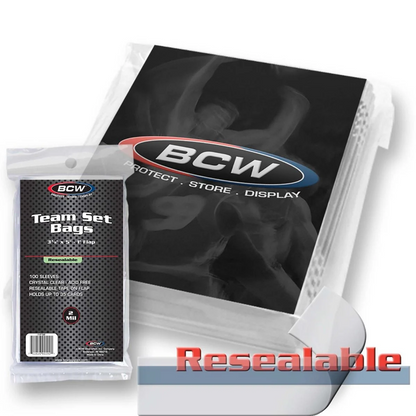 BCW Resealable Team Set Bags (100pk)