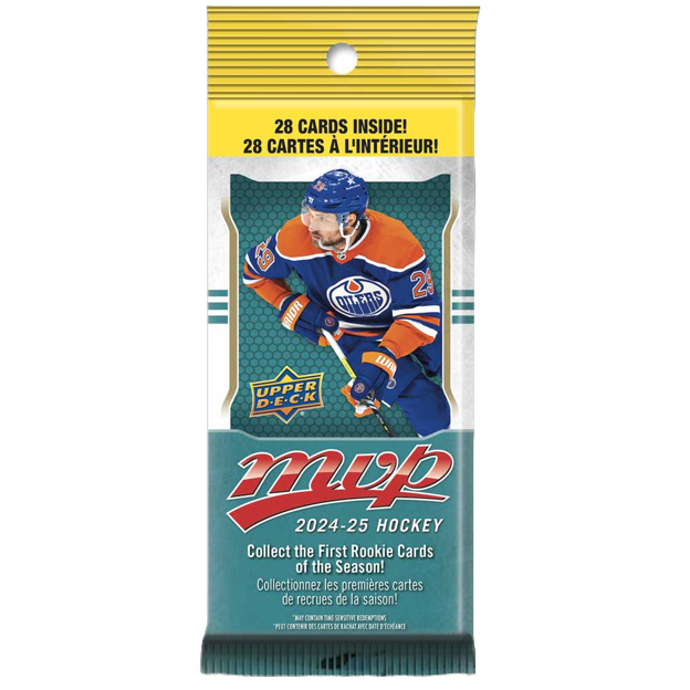 2024-25 Upper Deck MVP Hockey Hanger Pack (28 Cards)