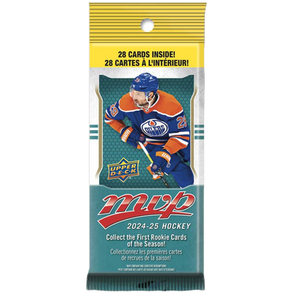 2024-25 Upper Deck MVP Hockey Hanger Pack (28 Cards)