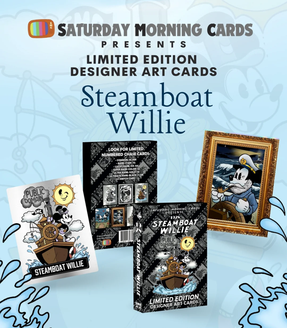 Saturday Morning Cards: Steamboat Willie Vol 2. (1 Encased Card)