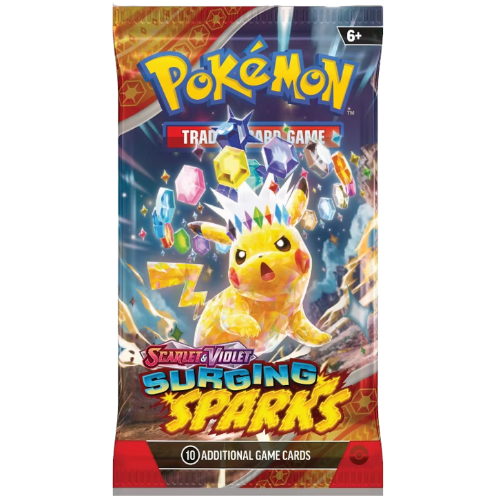 Pokemon Scarlet & Violet: Surging Sparks Booster Pack (10 Cards)