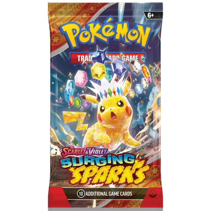 Pokemon Scarlet & Violet: Surging Sparks Booster Pack (10 Cards)