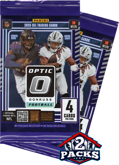 2025 Panini Optic Football Retail 2pk (4 Cards Each)