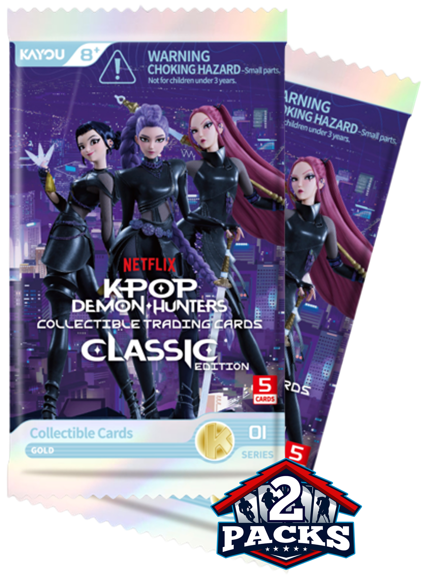 K-Pop Demon Hunters: World Tour Classic Edition Series 1 Booster 2pk (5 Cards)