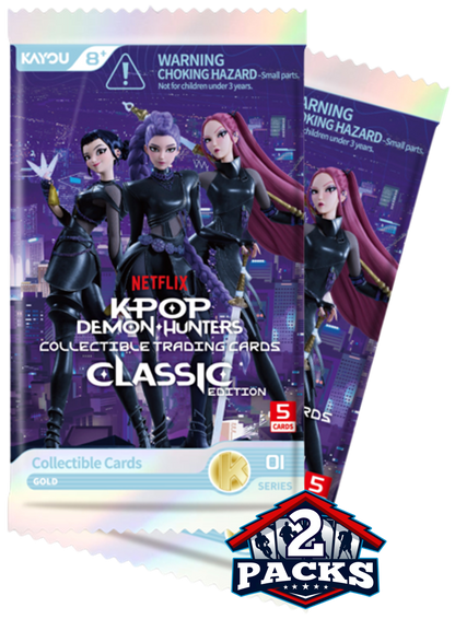 K-Pop Demon Hunters: World Tour Classic Edition Series 1 Booster 2pk (5 Cards)