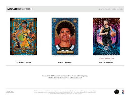 2024-25 Panini Mosaic Basketball Blaster Box (6 Packs)