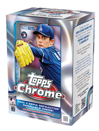 2025 Topps Chrome Baseball Value Box (7 Packs)