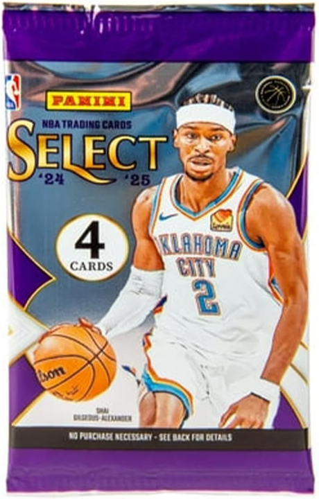 2024-25 Panini Select Basketball Mega Box Pack (4 Cards)