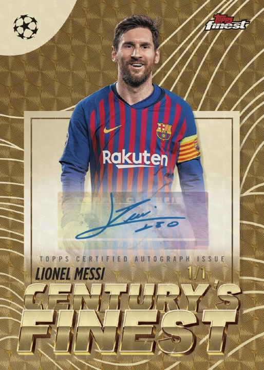 2025-26 Topps Finest UEFA Champions League Socer Hobby Pack (10 Cards)