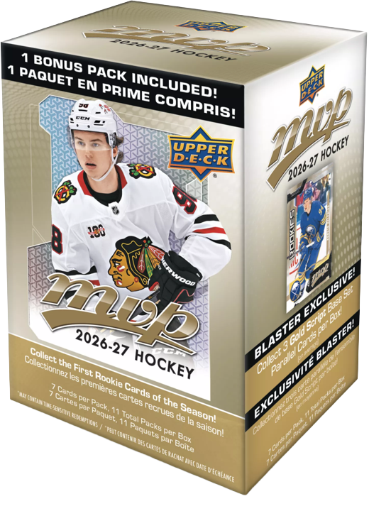 2026-27 Upper Deck MVP Hockey Blaster Box (10 Packs + 1 Bonus)