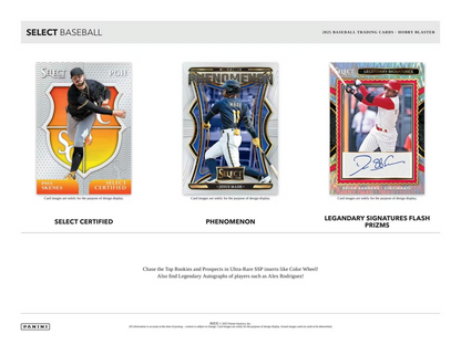 2025 Panini Select Baseball Hobby Blaster Pack (4 Cards)