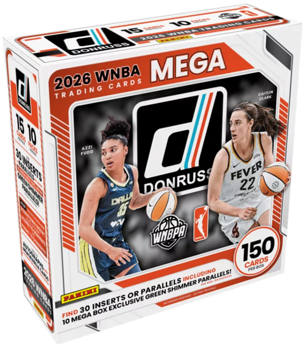 2026 Panini Donruss WNBA Basketball Mega Box (10 Packs)