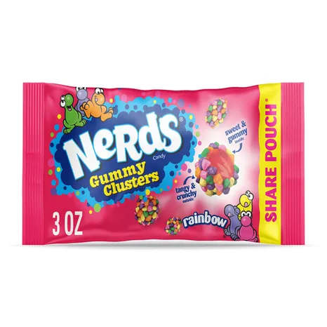 Nerds Gummy Cluster: RAINBOW - Share Pouch (3oz)