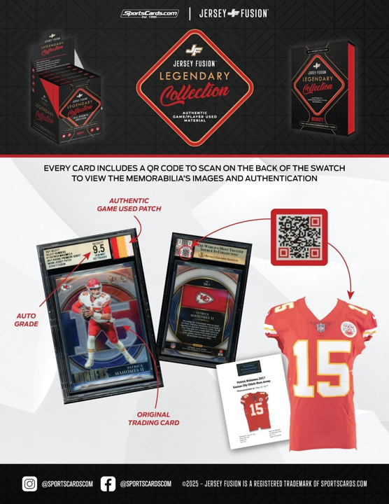 2025 Jersey Fusion Legendary Collection Edition Hobby Box (1 Relic Card)