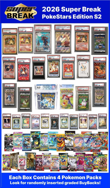2026 Super Break PokeStars Series 2 Box (4 Packs)