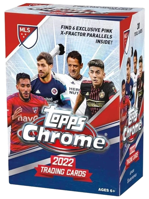 2022 Topps Chrome MLS Soccer Value Box (6 Packs)
