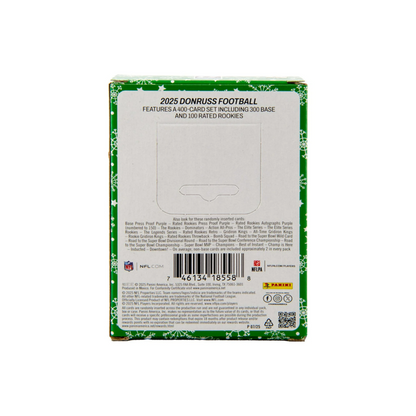 2025 Panini Donruss Football Holiday Tin (3 Packs)