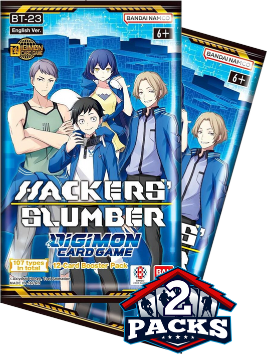 Digimon BT23: HACKERS' SLUMBER Booster 2pk (12 Cards Each)