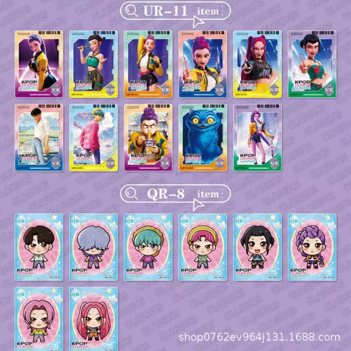 K-Pop Demon Hunters Exquisite Collection Cards Pack (5 Cards)