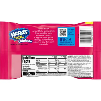 Nerds Gummy Cluster: RAINBOW - Share Pouch (3oz)