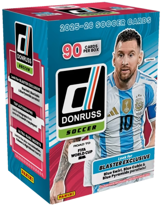 2026 Panini Donruss Road to the World Cup Soccer Blaster Box (6 Packs)