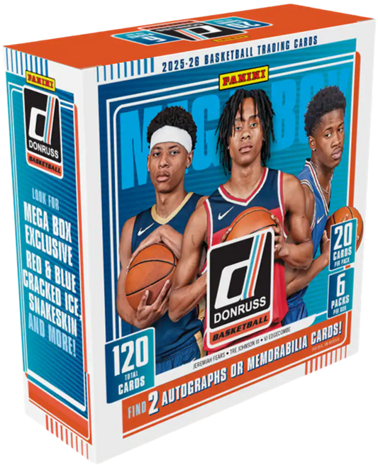 2025-26 Panini Donruss Basketball Mega Box (6 Packs)