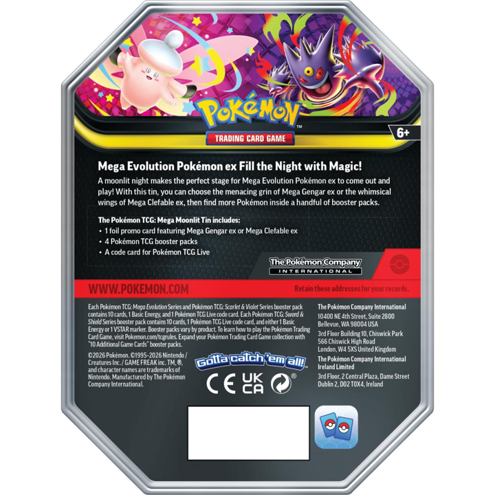 Pokemon: Mega Moonlit Tin (Styles May Vary)