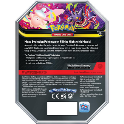 Pokemon: Mega Moonlit Tin (Styles May Vary)