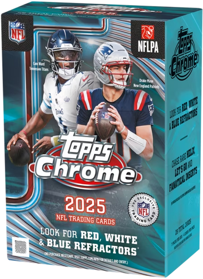 2025 Topps Chrome Football Value Box (7 Packs)
