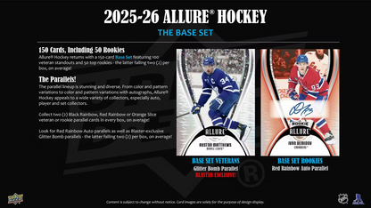 2025-26 Upper Deck Allure Hockey Blaster Box (4 Packs)