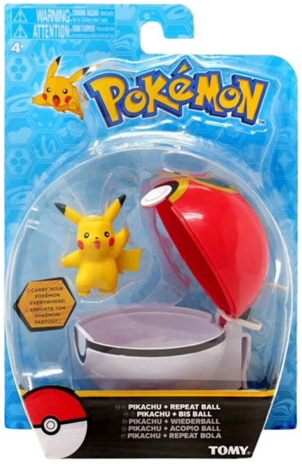 Pokemon Clip N Carry: 2-Inch Battle Figure & Poke Ball